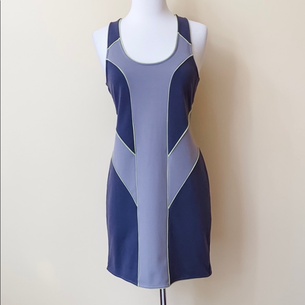 UO Silence + Noise Gray Colorblock Bodycon Dress - Picture 1 of 8